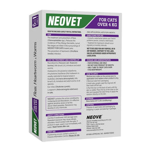 NEOVET - GEL FOR CATS (OVER 4KG) 6 PACK - Pet Servo