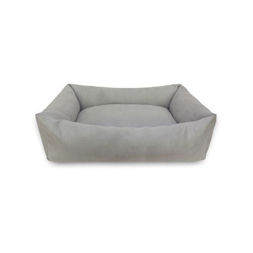 Suede Dog Bed 75cm - Large - Grey - petservo