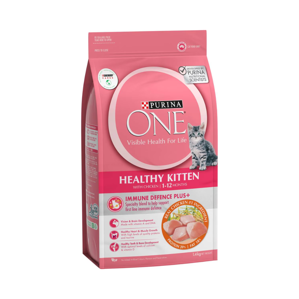 Purina One - Healthy Kitten With Chicken 1-12 Mnth Dry Cat Food 1.4kg - Petservo