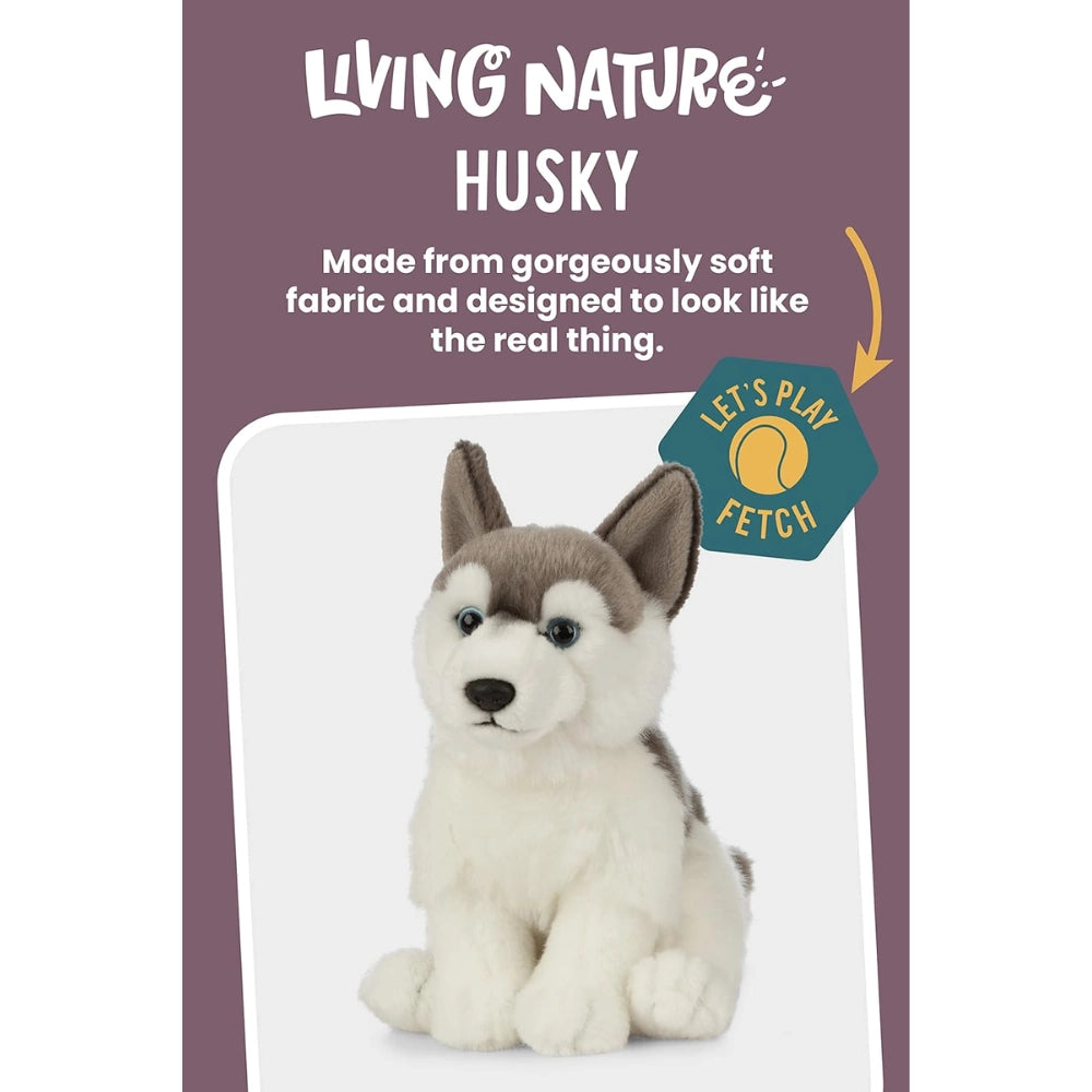 Living Nature - Soft Toy Plush Husky Dog