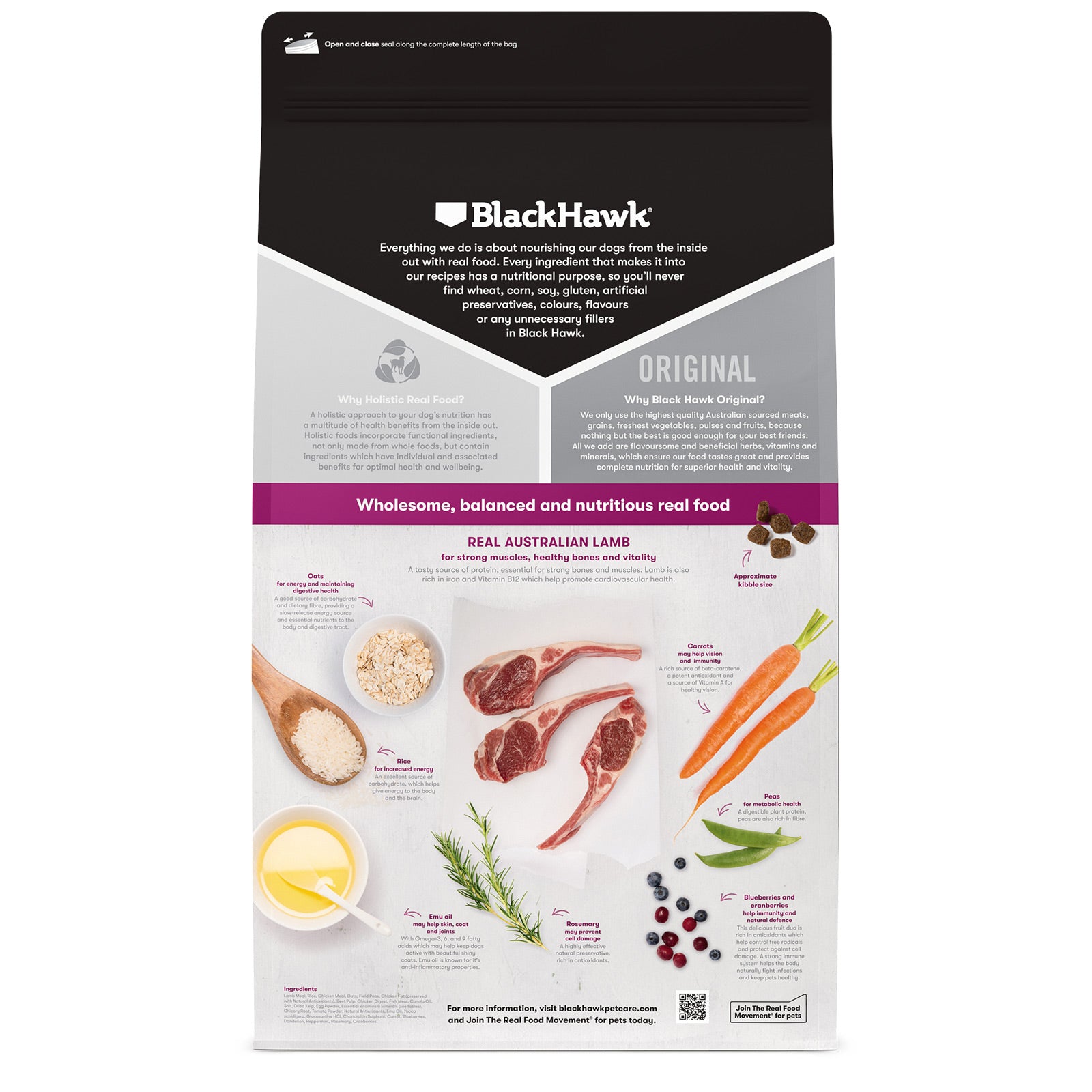 Black Hawk - Lamb & Rice Small Breed Adult Dog Food 3Kg