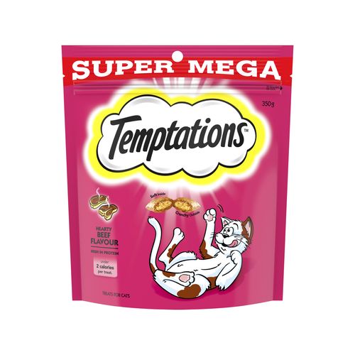 Temptations - 350g Hearty Beef Flavour Cat Treat - petservo