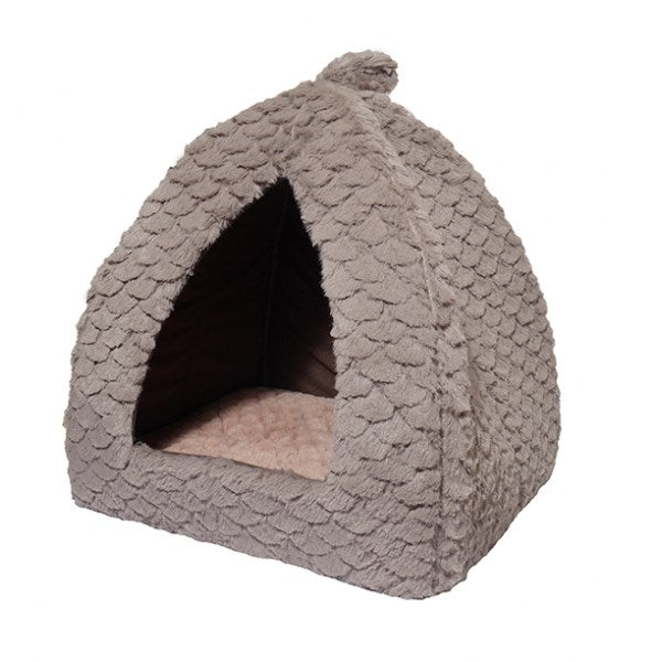 Rosewood - Grey & Pink Fleece Pyramid 40cm - Petservo