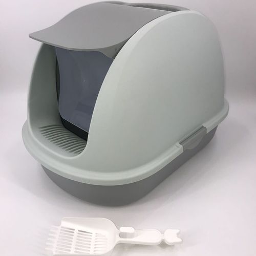 YES4PETS - XL Portable Hooded Cat Toilet Litter Box Tray House w Charcoal Filter and Scoop