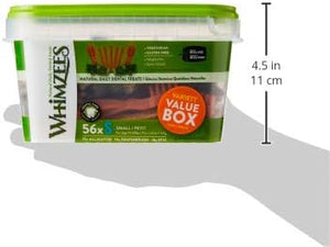 WHIMZEES - Variety Value Box Dental Dog Treats, Variety Tub, Small, Natural Daily Dental Chews - Petservo