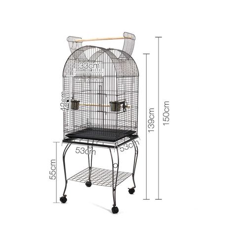 YES4PETS - 150 cm Bird Aviary Cage with Stand Alone With Perch