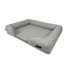 Baxter Bone - Taupe Removable Parts Ortho Foam Lounger Anti-Bacterial Fabric Pet Bed - petservo