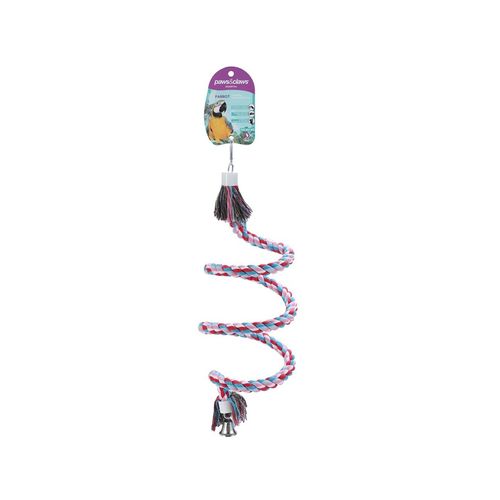 Paws and Claws - 55x26cm Rope Spiral Parrot Pet/Bird Toy