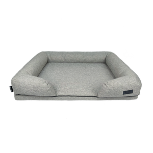 Baxter Bone - Taupe Removable Parts Ortho Foam Lounger Anti-Bacterial Fabric Pet Bed - petservo