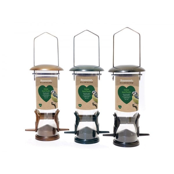 Rosewood - Garden Bird Deluxe Seed Feeder  Small - Petservo