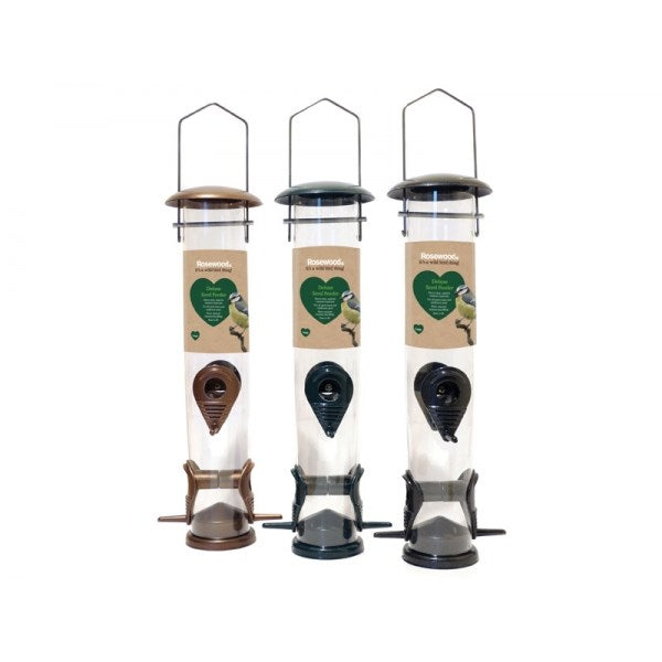 Rosewood - Garden Bird Deluxe Seed Feeder  Large - Petservo