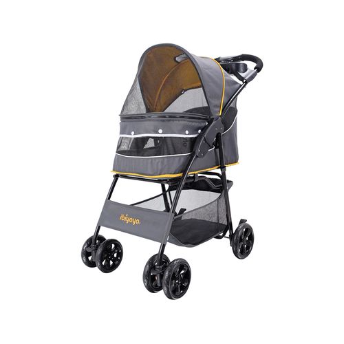 Ibiyaya - Cloud 9 Pet Stroller for Cats & Dogs up to 20kg - Mustard Yellow