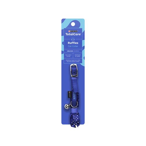 Purina Total Care - Ruffles Fashion Cat Collar - Blue - Petservo