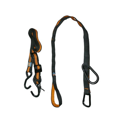 Kurgo Pets - Auto Zip Line Dog Travel - Black/orange