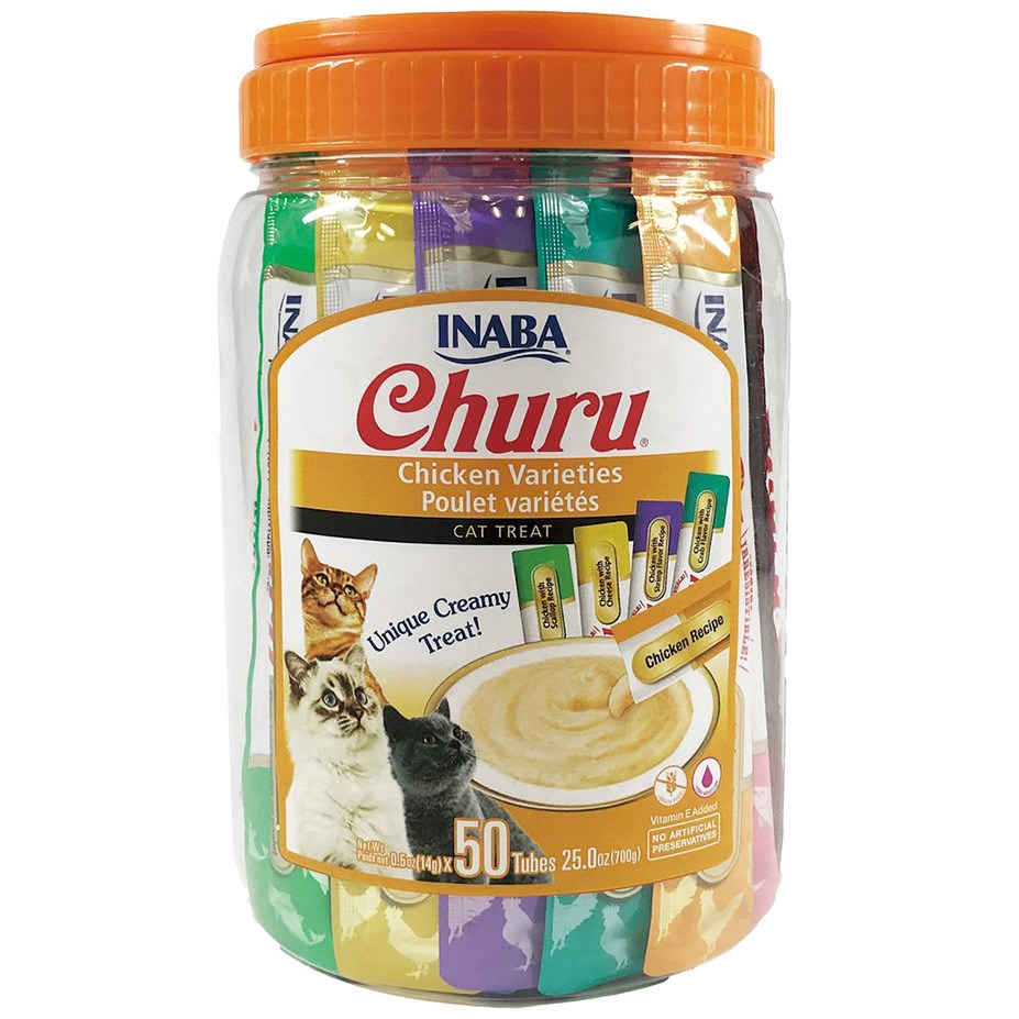 Inaba - Churu Chicken Varieties 50 Tubes - Petservo