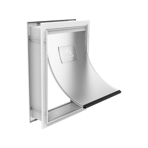 Hakuna Pets - Deluxe Aluminium Pet Door - Small - White