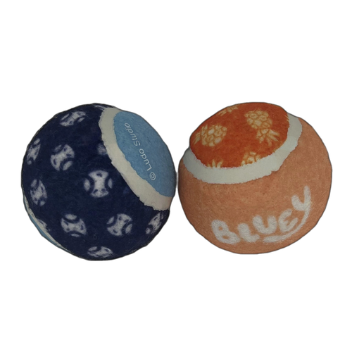 Bluey - Hammerbarn Bluey And Bingo Tennis Ball Dog Toy - 2 Pack