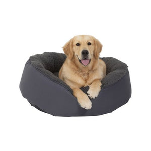 Baxter Bone - Charcoal All In One Donut Pet Bed - Large - petservo