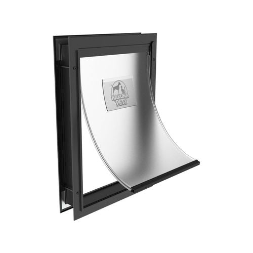 Hakuna Pets - Deluxe Aluminium Pet Door - Large - Black