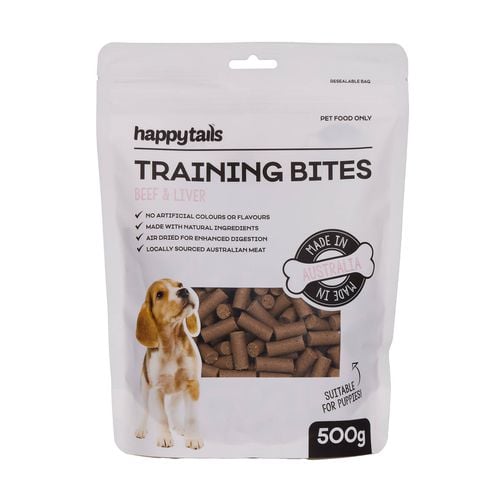 Happy Tails - 500g Beef n' Liver Puppy Training Bites - petservo