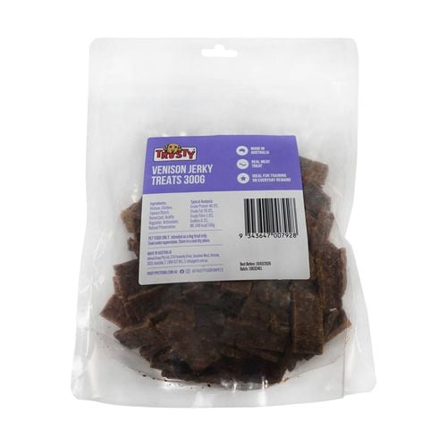 Trusty - 300g Venison Jerky Dog Treats - petservo