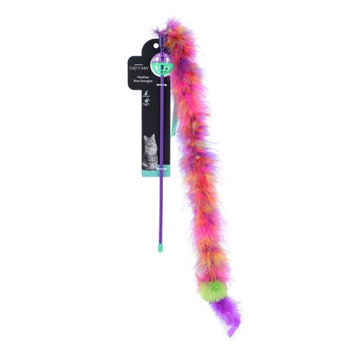 Paws & Claws - 90cm Catsby Feather Boa Dangler - petservo