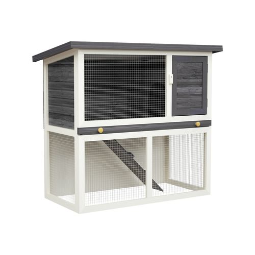 Advwin - Wooden Pet Hutch Rabbit Cage House 90x45x80