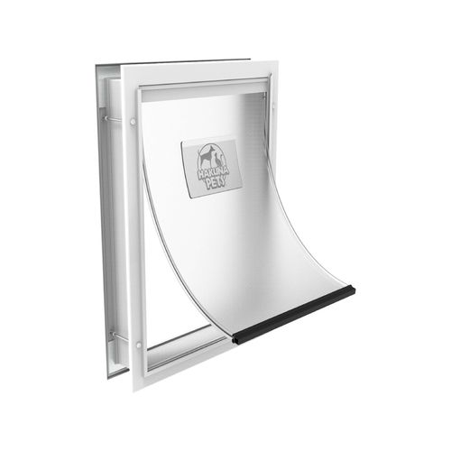 Hakuna Pets - Deluxe Aluminium Pet Door - Large - White