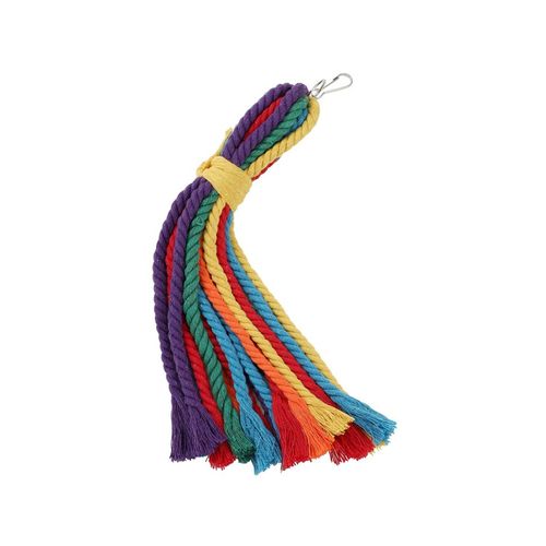 Paws And Claws Parrot Rope Tassel Toy 30X5Cm