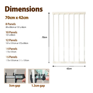 TOPET - Dog Playpen Fence Enclosure 8 Panel Pet Playpen Fold Exercise Cat Rabbit Cage Crate Pen - Petservo