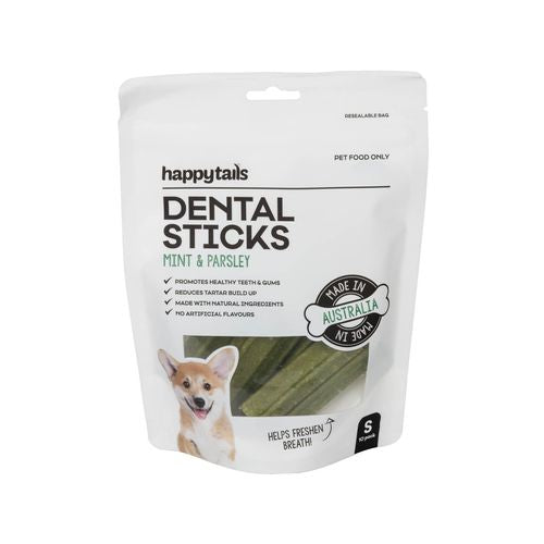 Happy Tails Small Mint And Parsley Dental Sticks - 10 Pack