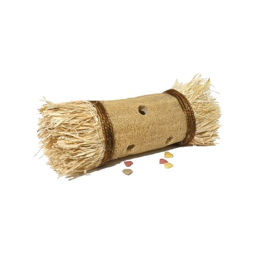 Rosewood - Loofa Toss 'n' Treat Rabbit/Guinea Pig Pet Roller Activity Toy Natural