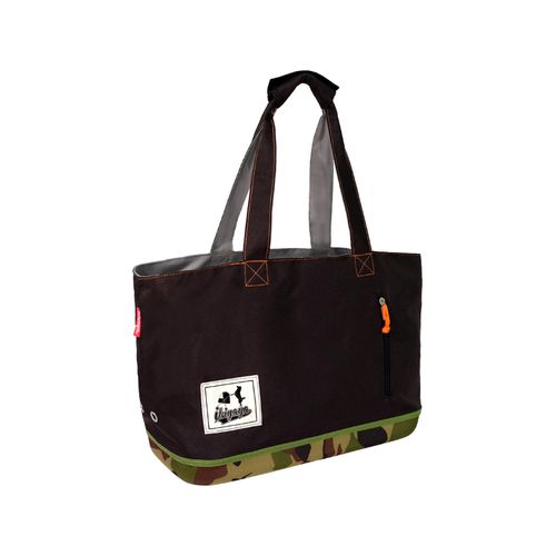 Ibiyaya - Canvas Pet Carrier Tote for Pets up to 7kg - Camouflage