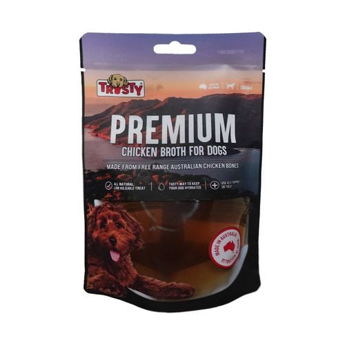 Trusty - 300g Free Range Chicken Bone Broth Dog Treats - petservo