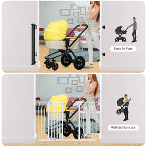 Advwin - Retractable Pet Safety Gate Black - Pet Servo