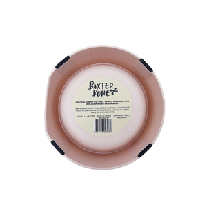 Baxter Bone - Melamine Ribbed Bowl - Medium Pink - Petservo