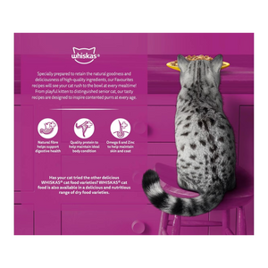 Whiskas - Adult 1 + Years Wet Cat Food Chicken Favourites In Jelly 85g X 12 Pack - Petservo