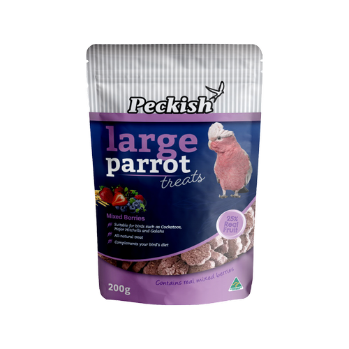 Peckish - Parrot Treats Mixed Berries - 200g Large