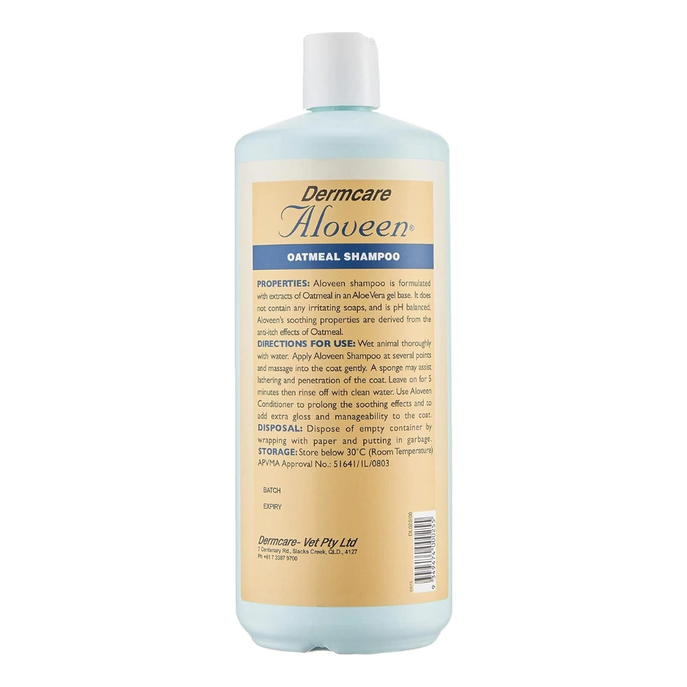 Dermcare - ALOVEEN OATMEAL SHAMPOO 1L - PetServo-1