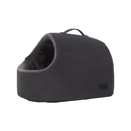 Baxter Bone - Charcoal One Size Cave Pet Bed - petservo