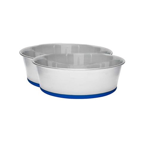 Banquet - Stainless Steel Pet Food Bowl W/ Rubber Base 3.9l - 2pk