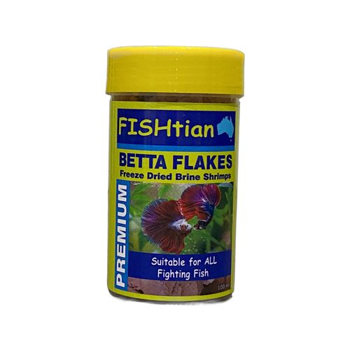 Fishtian - Betta Flakes Freeze Dried Fish Food 100ml