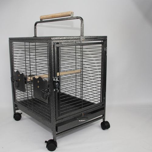 YES4PETS - Small Bird Transport Budgie Cage Parrot Aviary Carrier With Wheel