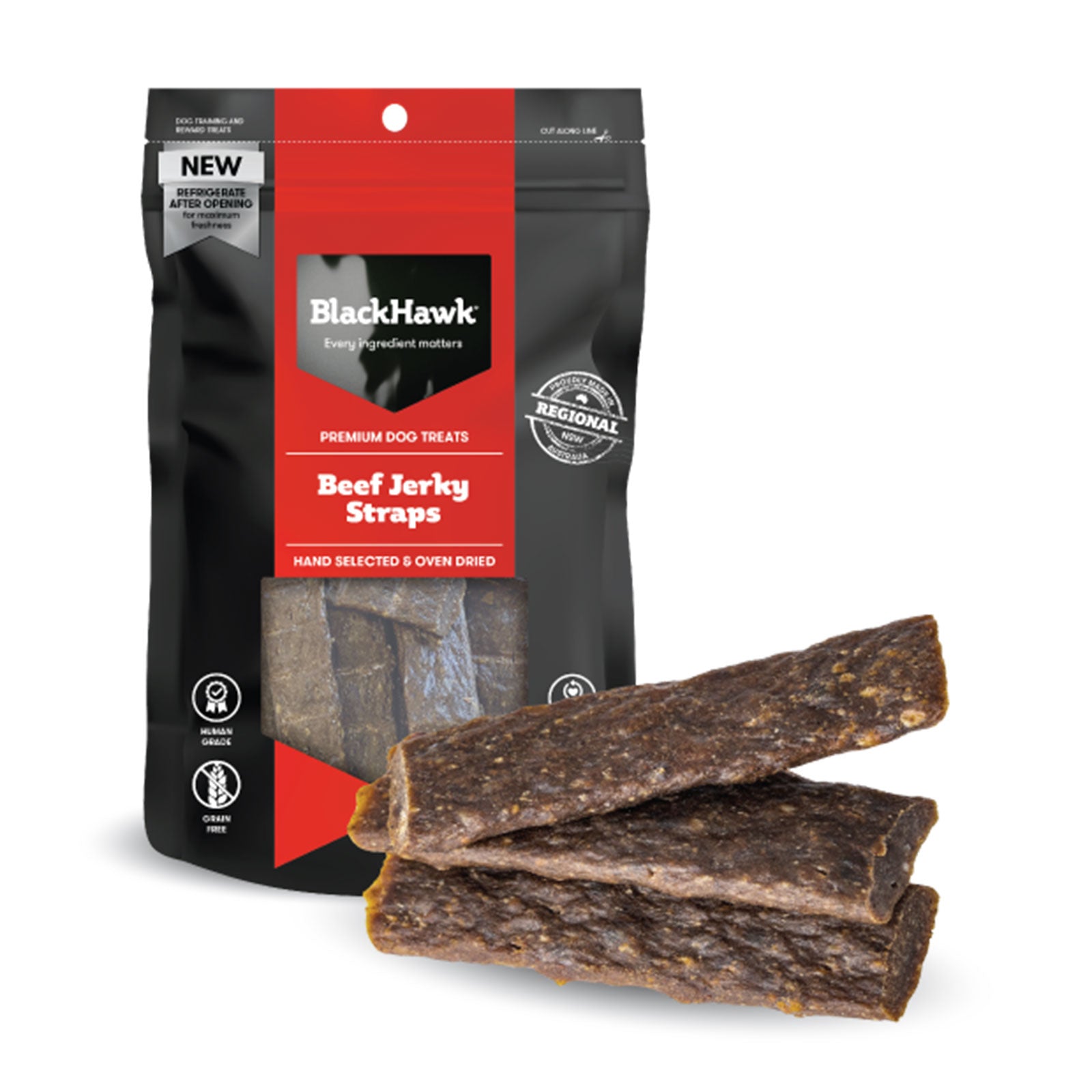 Black Hawk - Beef Jerky Strap Treats For Dogs