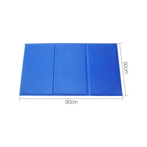 YES4PETS - Pet Cool Gel Mat Dog Cat Bed Non-Toxic Cooling Dog Summer Pad 90 x 50cm - XL