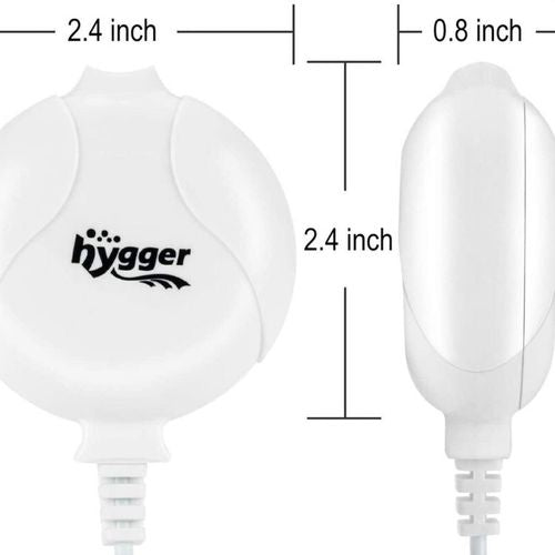 Hygger - Mini Quiet Air Pump 1.5 Watt - White - HG-811-WH