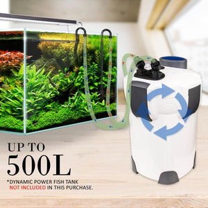 Dynamic Power - Aquarium UV Light External Canister Filter 2000L/H + Media Kit - petservo