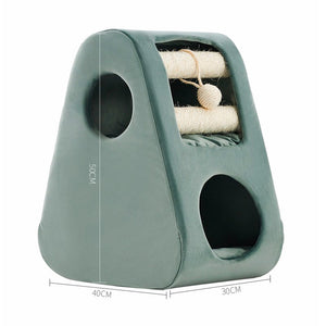 Pawz - Petsbelle Solid Wood Cat Tree Green 35x62cm - petservo