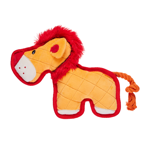 Happy Tails - Tough Safari Lion Toy - petservo