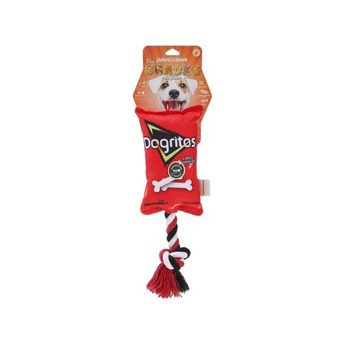 Paws and Claws - Pet/Dog 38cm Dogritos Snacks Oxford Tugger Toy w/ Rope Assorted - 2PK